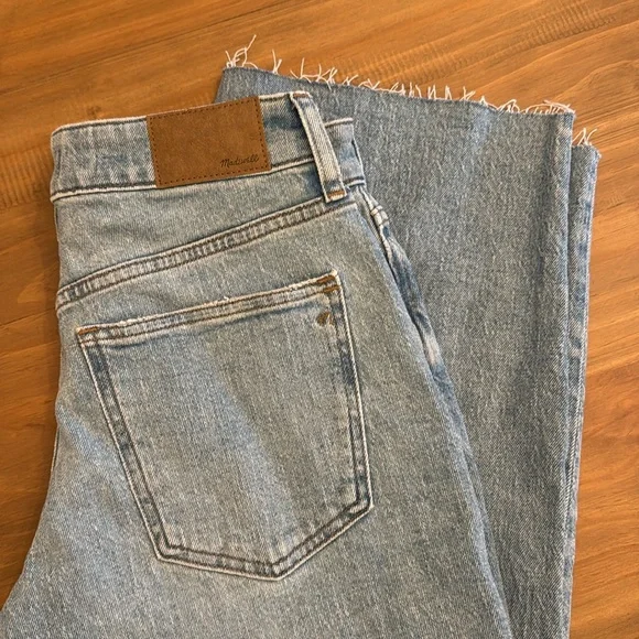 Madewell The Curvy Vintage Wide-Leg Crop Jeans - Altoona Wash Size 27 Petite - Picture 4 of 9